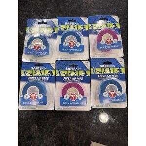 6 Packs Kimberly-Clark Safeskin First Aid Tape- Cloth Tape - 1" x 10 yds Vintage